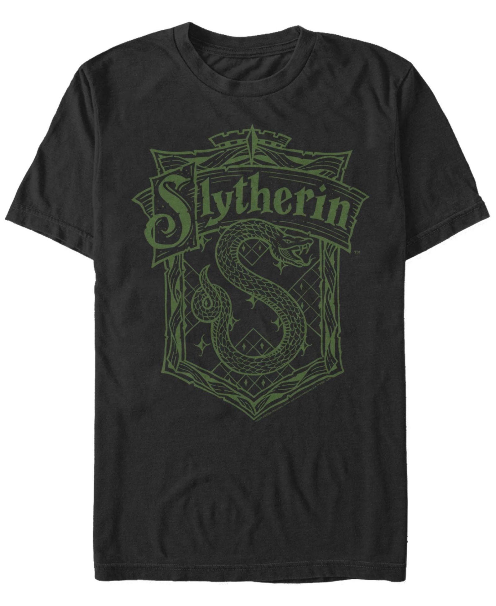 Fifth Sun Men's Slytherin Crest Short Sleeve Crew T-shirt