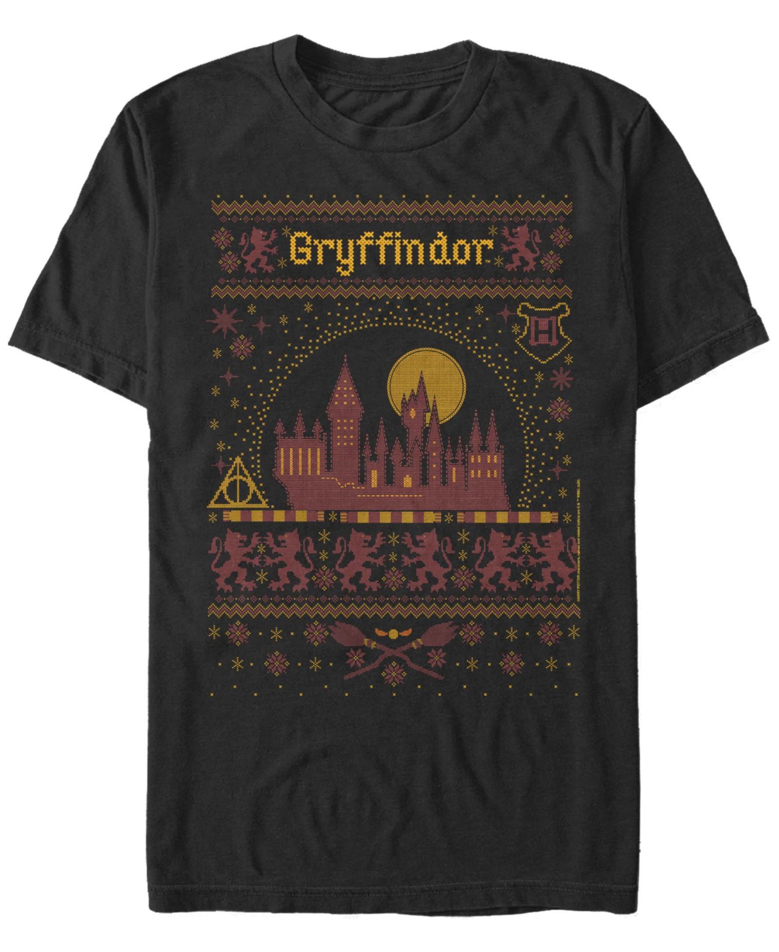 Fifth Sun Мужской Gryffindor Sweater Short Sleeve Crew T-shirt