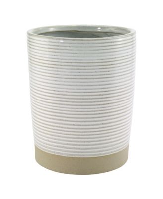 Кераминная корзина для мусора Avanti Drift Lines Textured Ribbed