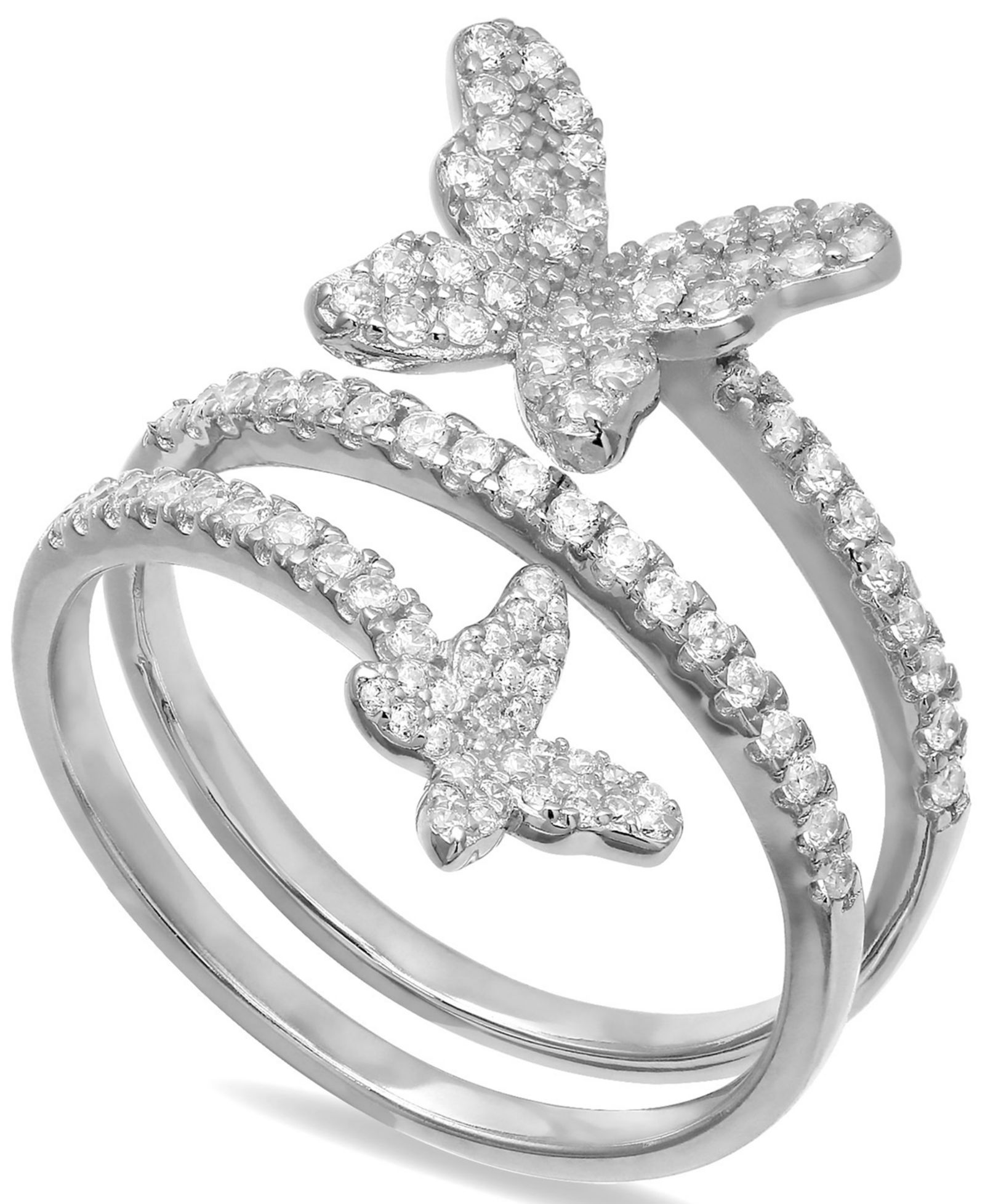 Giani Bernini кольцо Butterfly Wrap с цирконием в Sterling Silver