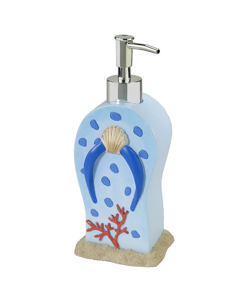 Avanti Beach Mode Flip-Flop Motif Resin Soap/Lotion Dispenser