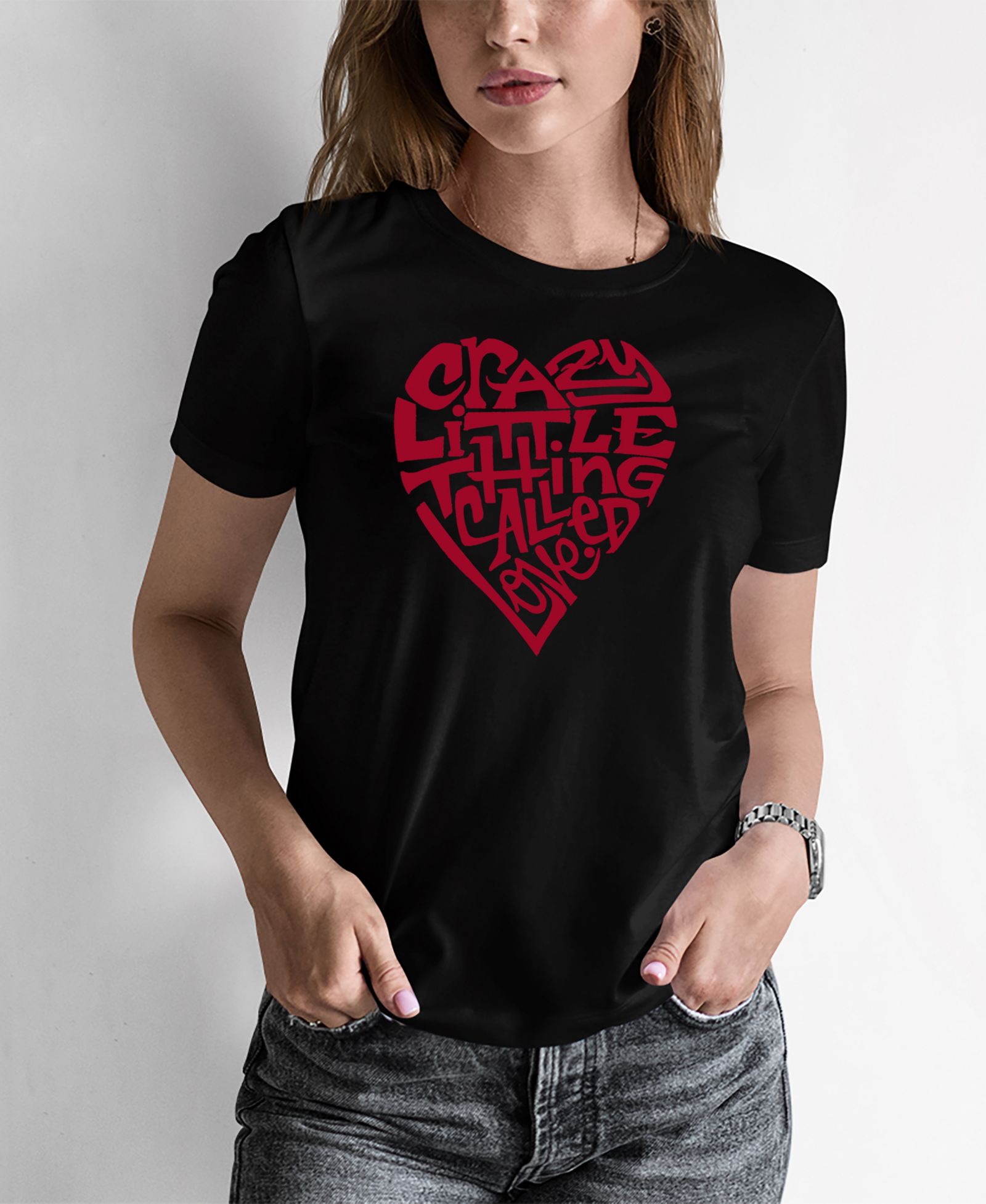 Женский Word Art Crazy Little Thing Called Love T-Shirt