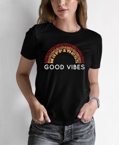Женская футболка LA Pop Art Word Art Good Vibes