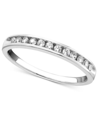 Diamond Channel Band (1/4 ct. t.w.) в 14k White или Yellow Gold