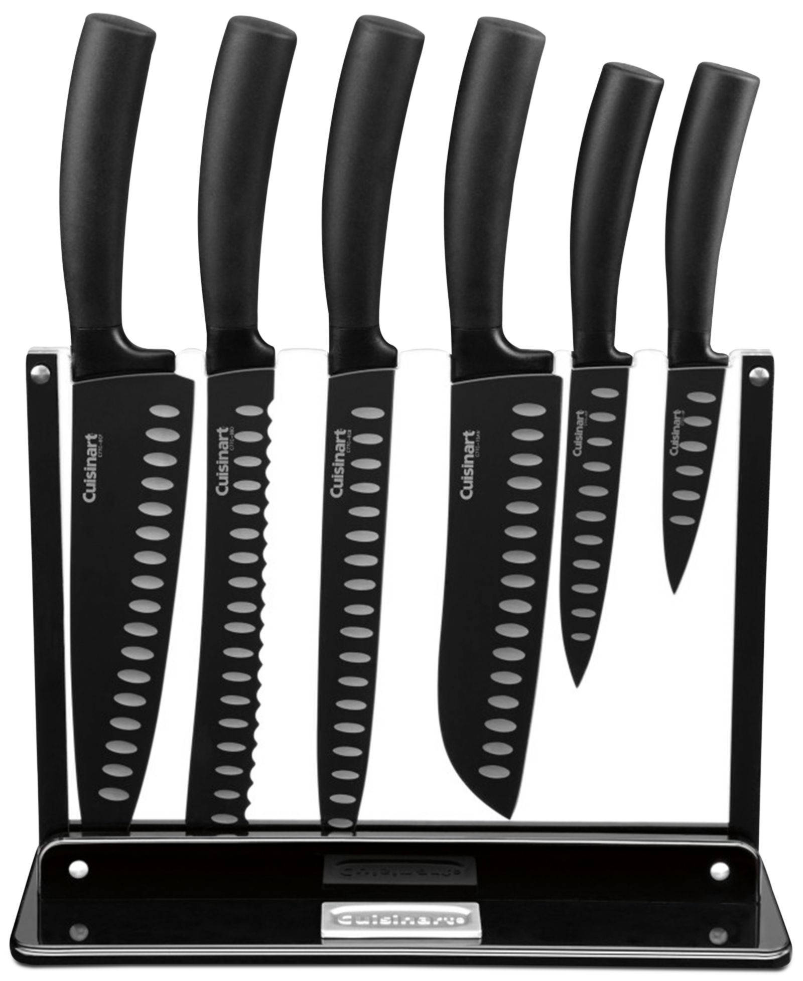 Cuisinart Набор столовых приборов Nonstick-Edge 7-Pc. с акриловой подставкой