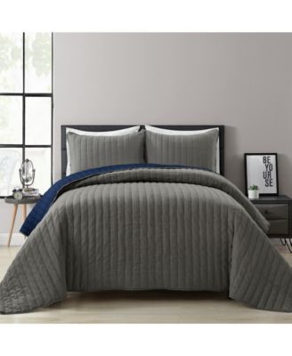 Комплект из 3-х стеганых покрывал Lush Décor Soft Stripe All Season, Full/Queen