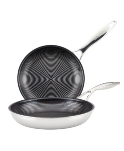 Circulon SteelShield C-Series Tri-Ply Clad Nonstick Frying Pan Set, 2-Piece, Silver