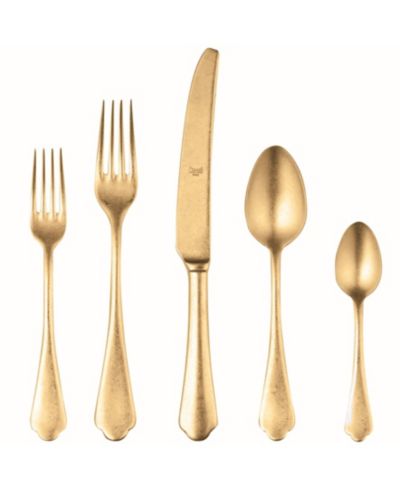 Набор столовых приборов Dolce Vita Pewter Oro 5 предметов