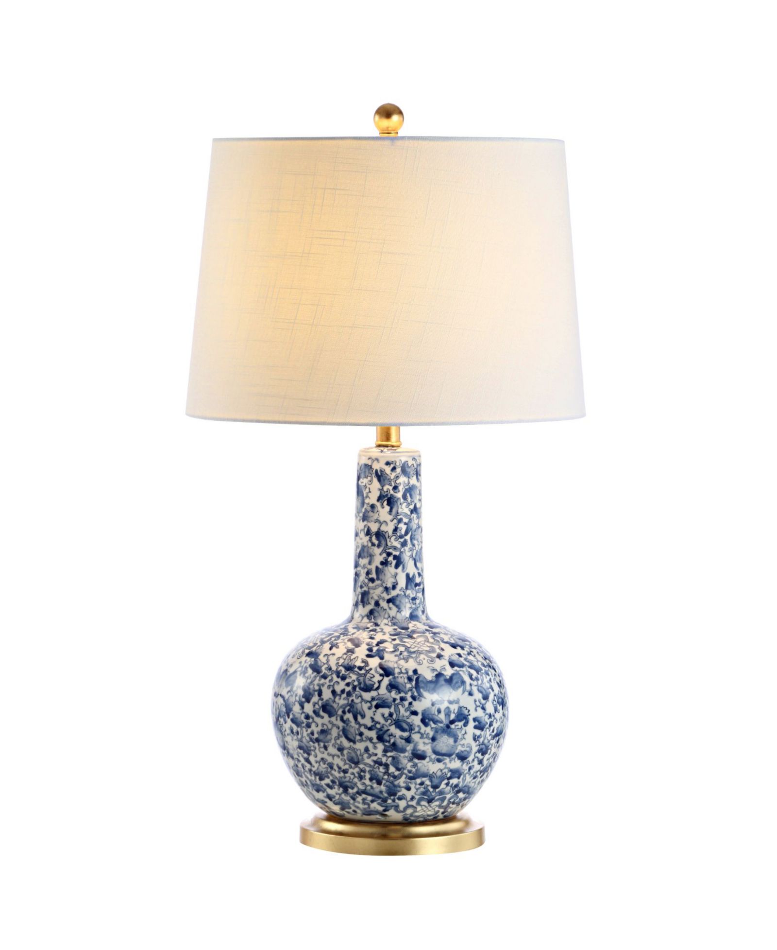 Chinois Ceramic and Iron Classic Cottage LED Table Lamp