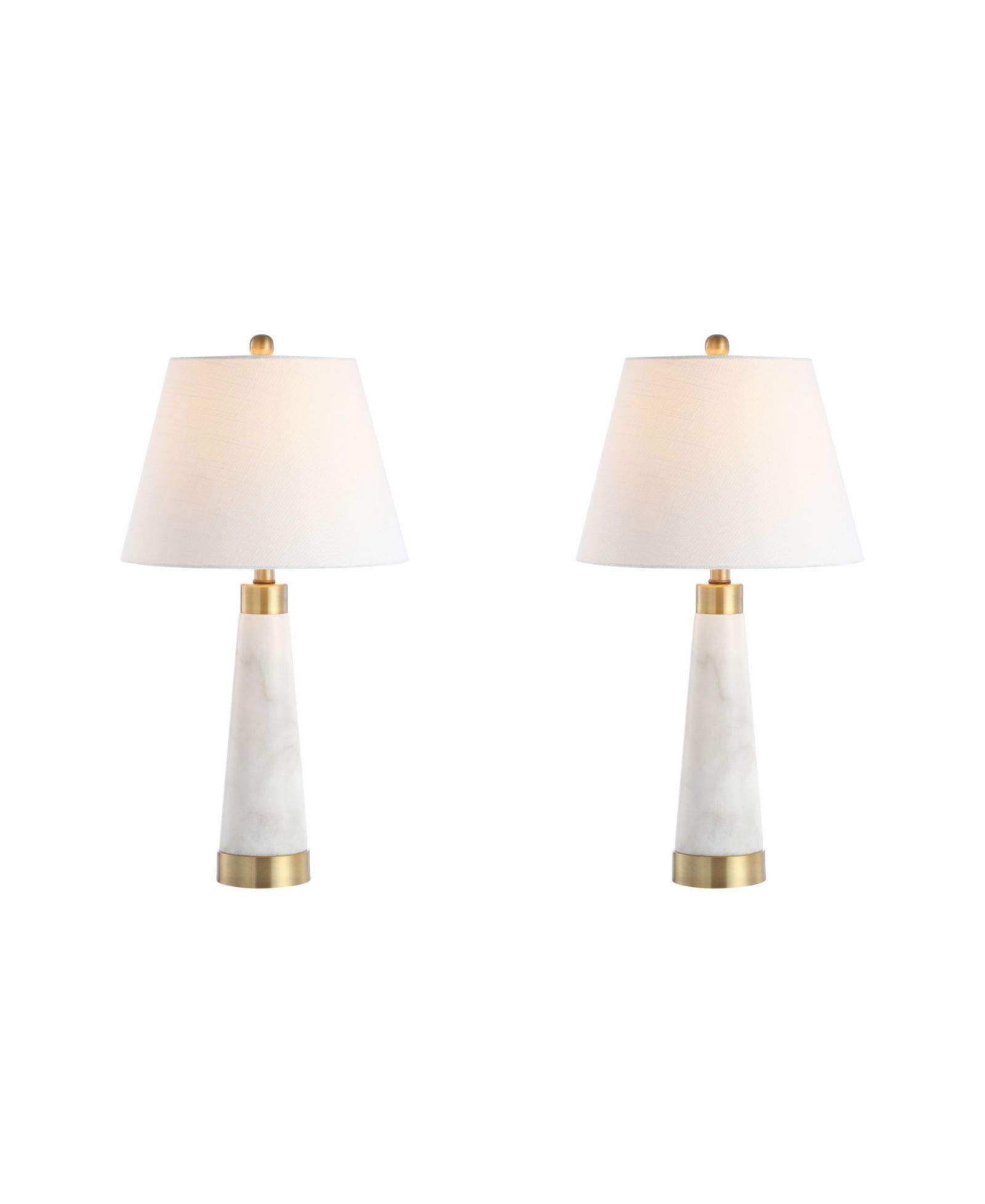 Travis Modern Column LED Table Lamp, Set of 2