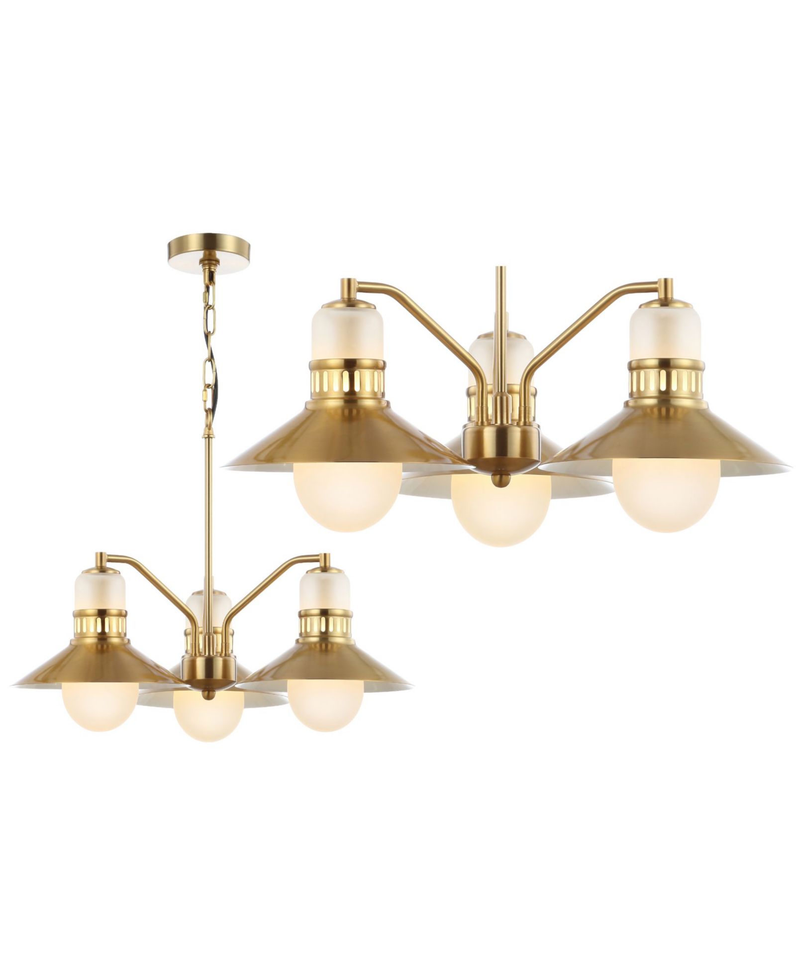 Jonathan Y Ретро люстра Colin 3-Light Adjustable Retro Hurricane LED