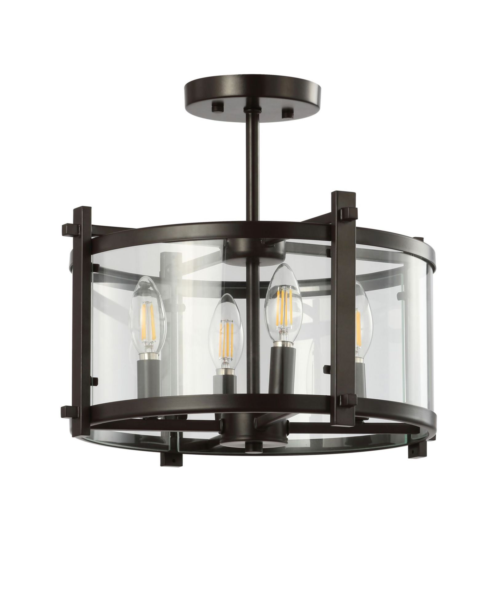 Hampdon Modern Drum LED Flush Mount