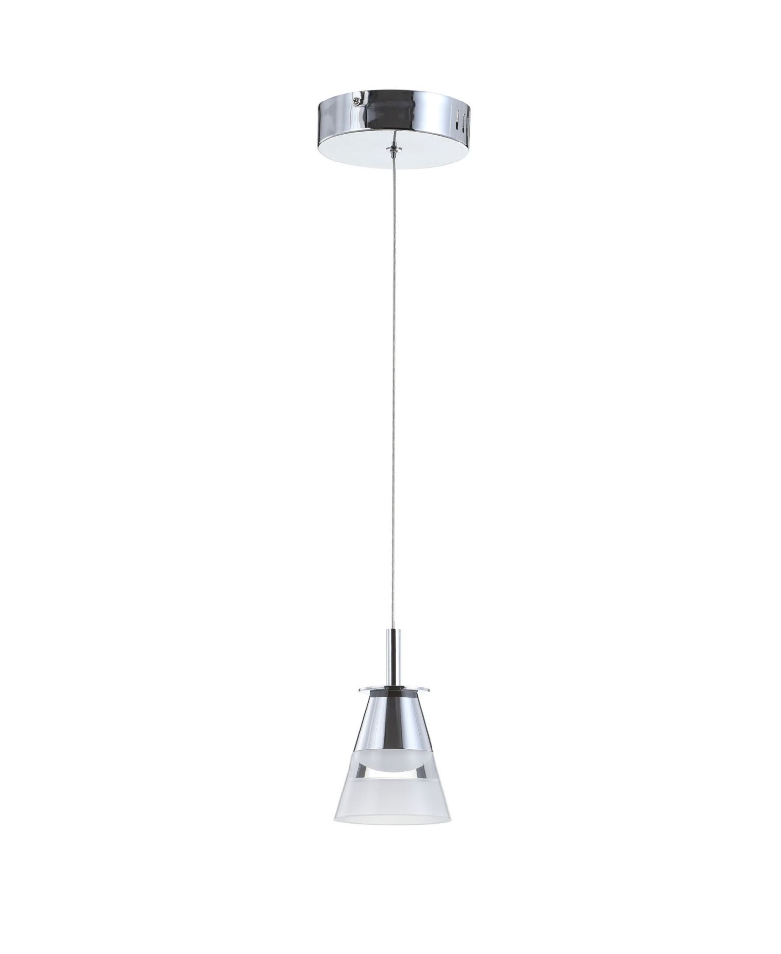 Alain 1-Light Adjustable Metal Integrated LED Pendant