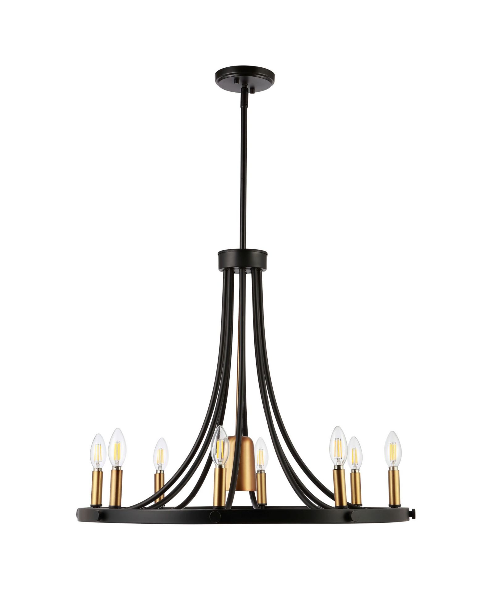Современная LED люстра Urbanna 9-Light Adjustable Iron Transitional Modern