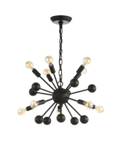 Orbit 10-Light Adjustable Modern Industrial Sputnik LED Chandelier