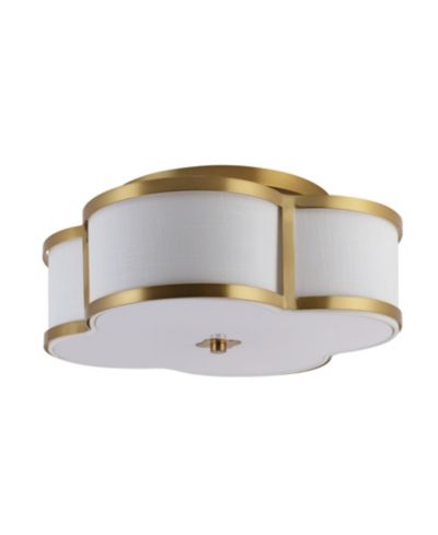 Потолочный светильник Quatrefoil Scalloped Shade Classic Glam LED Flush Mount