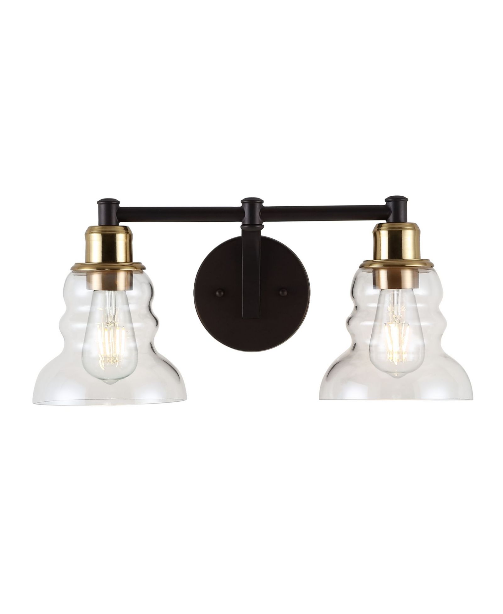 Manhattan Vintage-like 2-Light Industrial Rustic LED Vanity