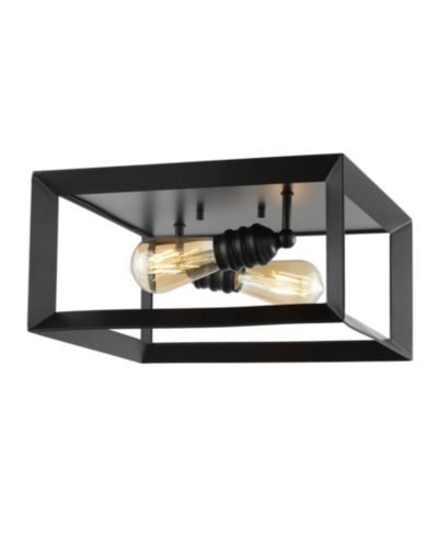 Современный потолочный LED светильник Marfa Square 2-Light Iron Modern Farmhouse