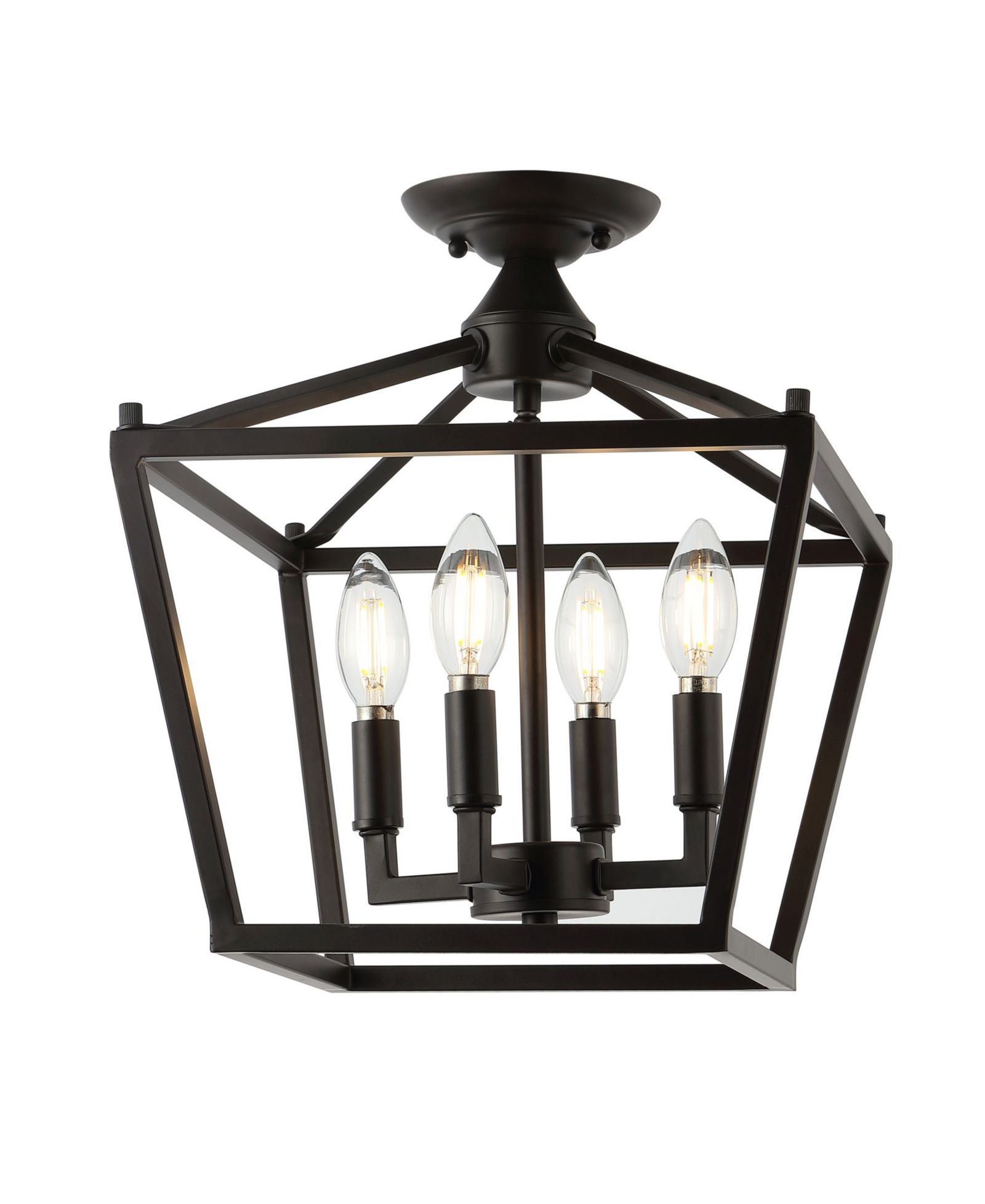 Jonathan Y современный LED потолочный светильник Plains Mini Lantern 4-Light Iron