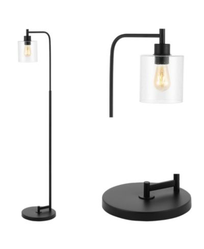Напольный торшер Jonathan Y Axel Modern Glass Farmhouse Industrial LED