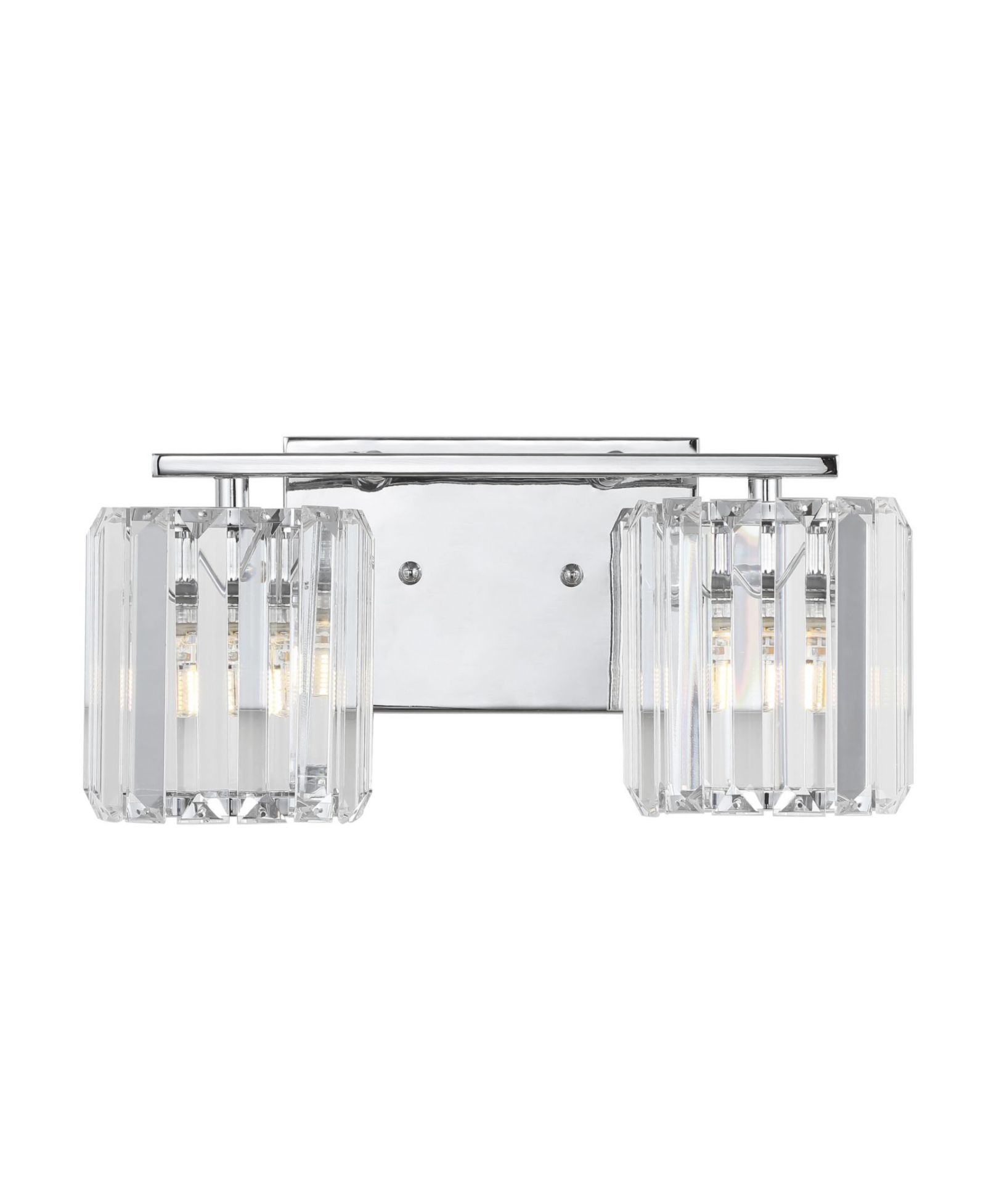 Coco Prism Vintage-like 2-Light Classic Glam LED Vanity Light