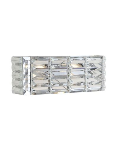 Современный LED светильник для туалетного столика Evelyn Crystal Rectangle 2-Light Glam Modern