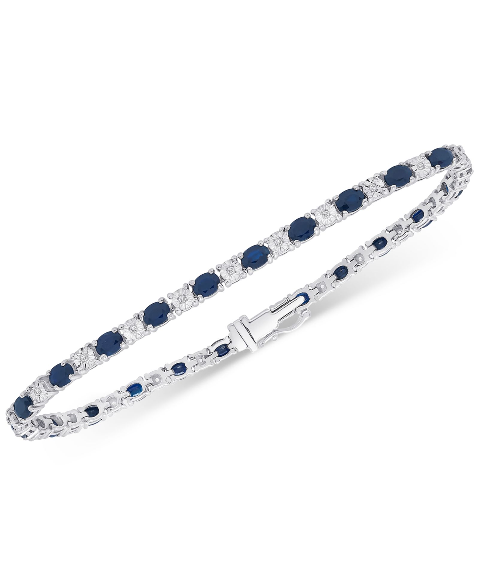 Браслет Macy's Sapphire & Diamond