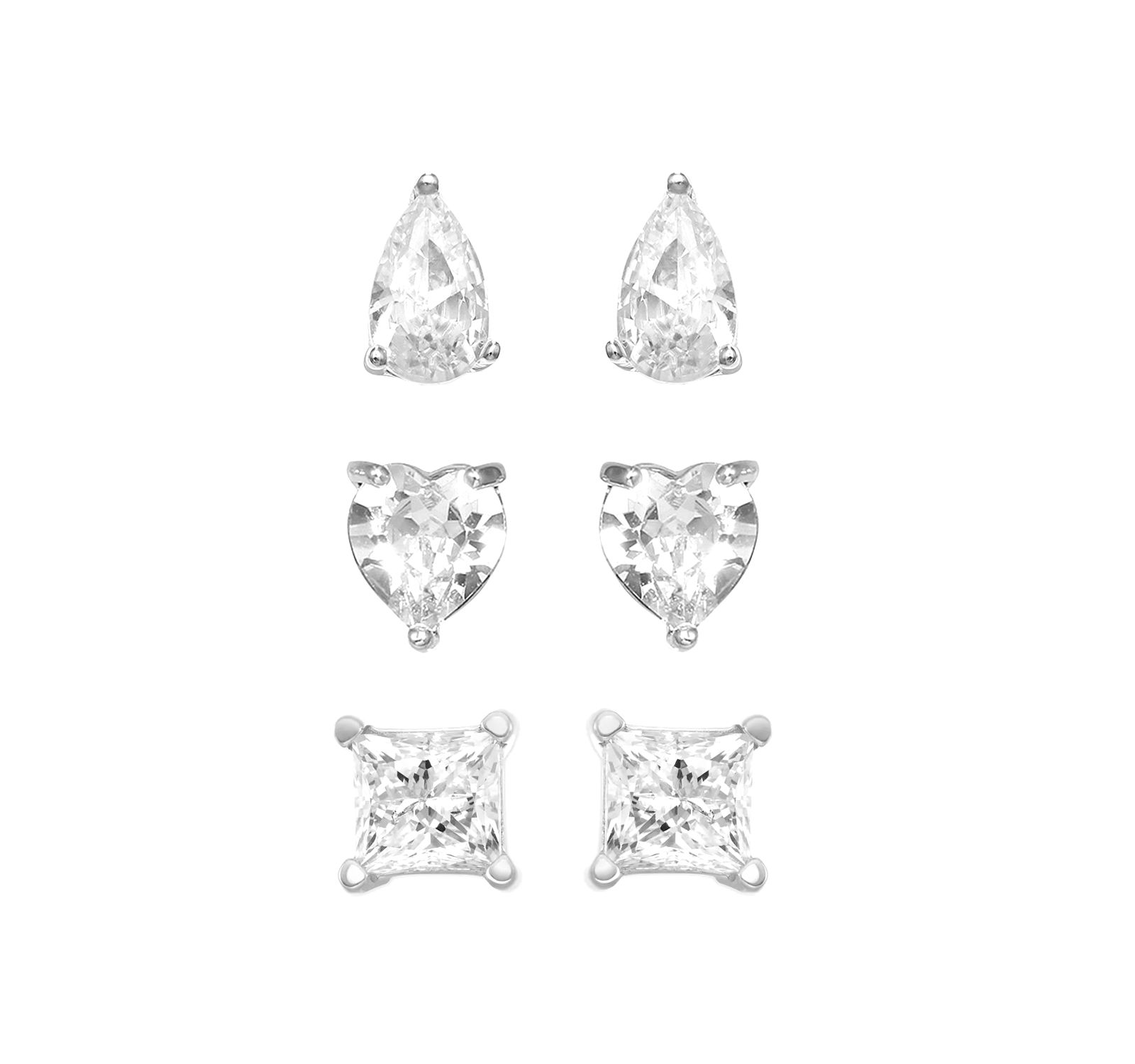 Набор серег-гвоздик And Now This Cubic Zirconia