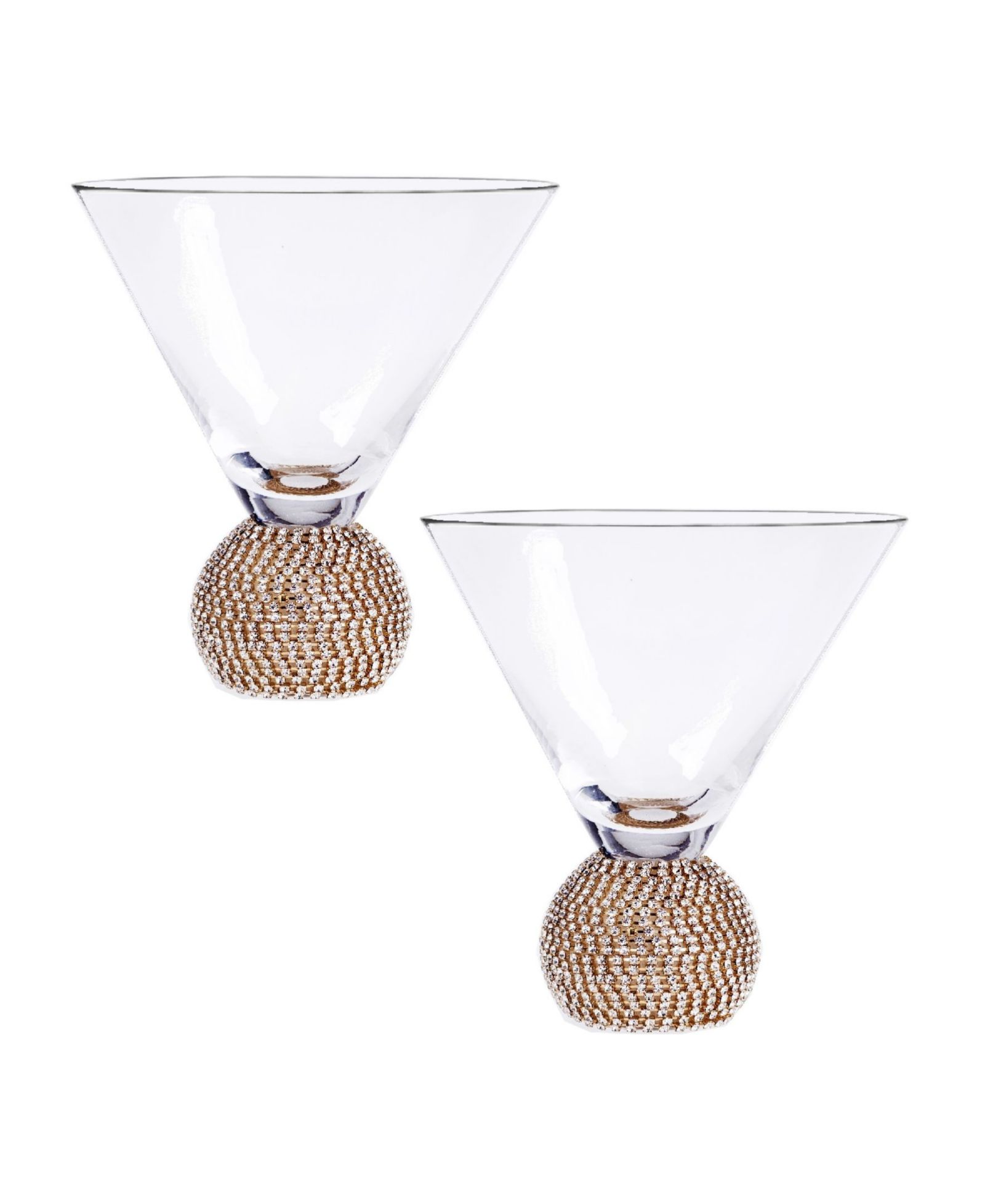 Набор бокалов Qualia Glass Bling Martini Barware, 2 шт.