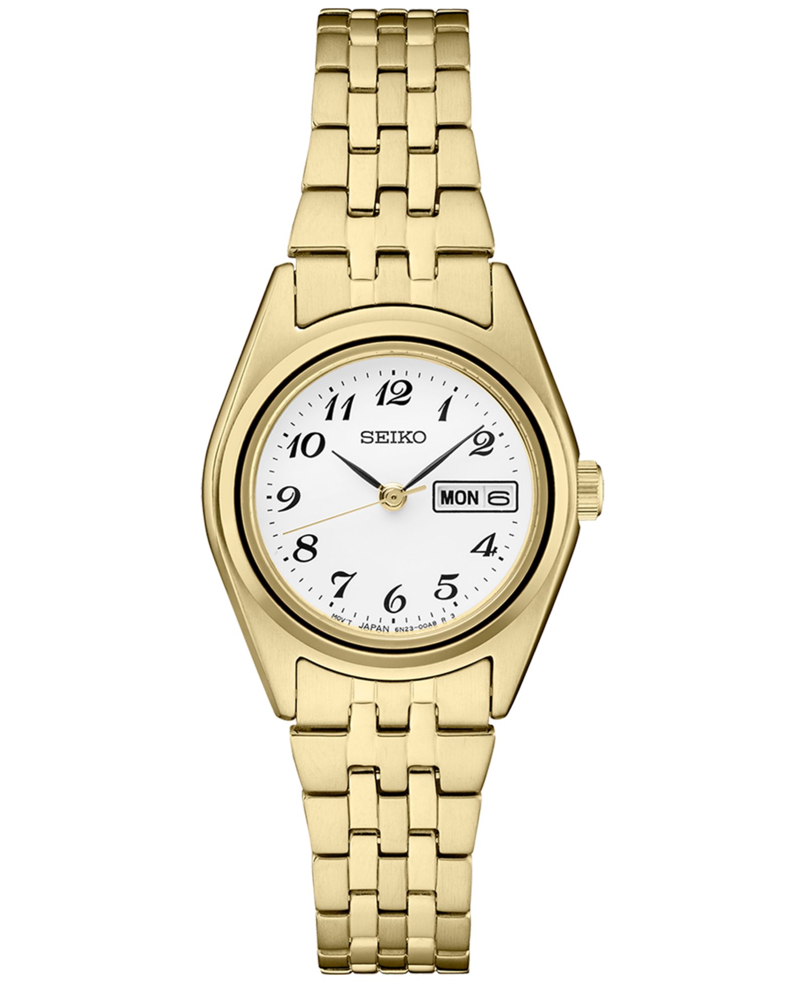 Seiko Женские аналоговые часы с браслетом из нержавеющей стали, 25mm