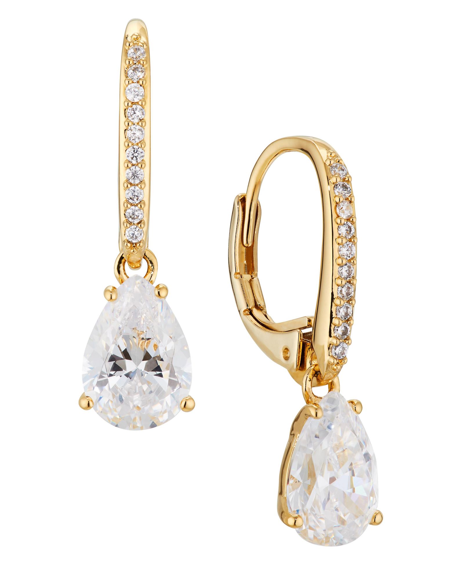 Серьги Eliot Danori Pear Cubic Zirconia Leverback