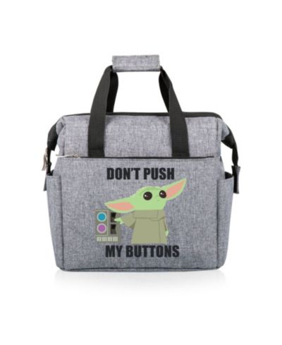 Mandalorian the Child on the Go Buttons Lunch Cooler Tote Bag