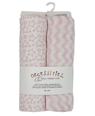 Tendertyme Детские муслиновые пеленки Stars Waves, Pack of 2