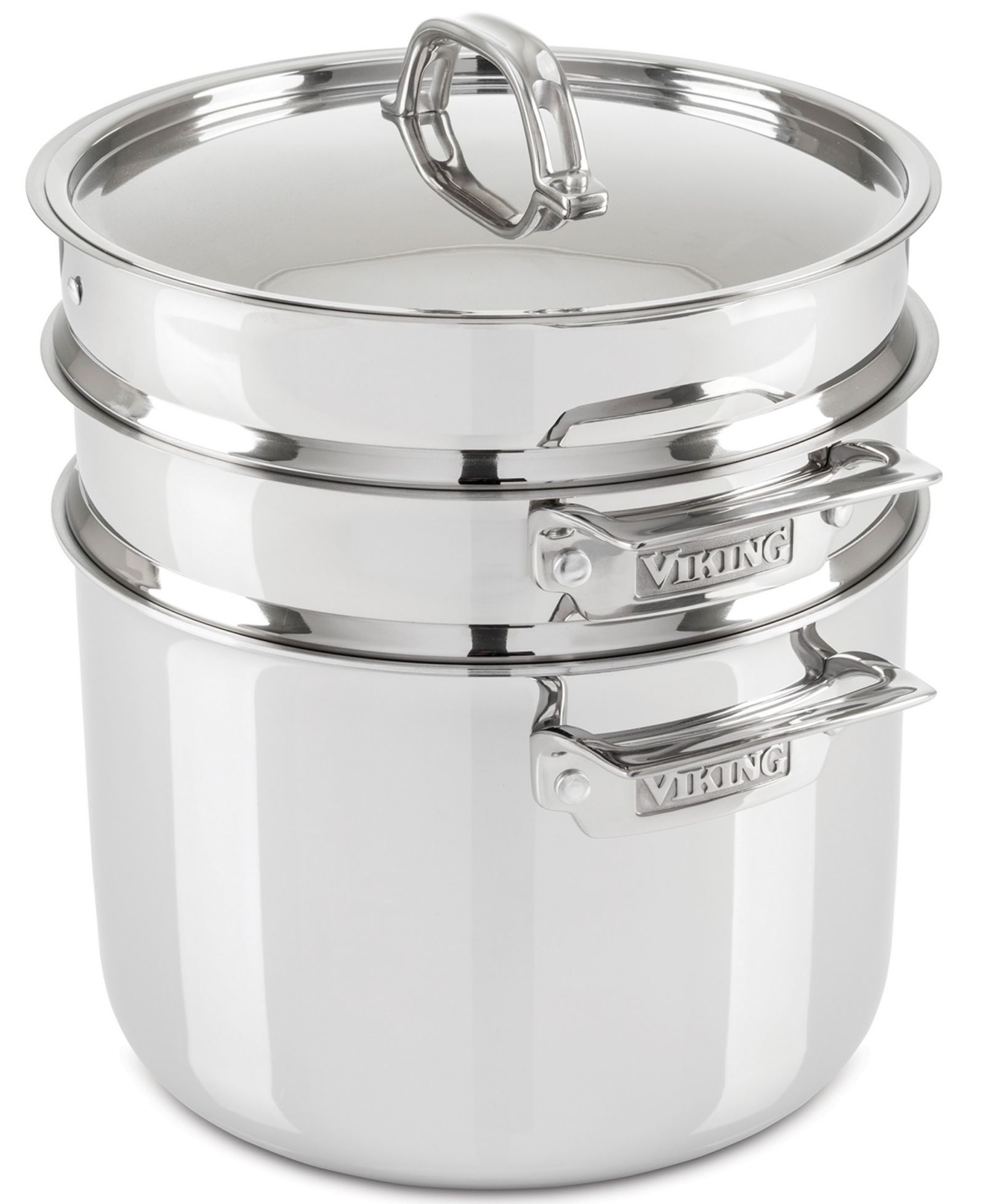 Viking 8-Qt. 3-Ply Multi Cooker with Pasta Pot Steamer Insert