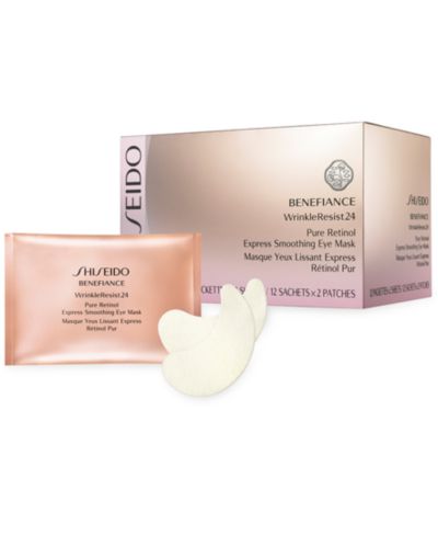 Shiseido Benefiance WrinkleResist24 маска для кожи вокруг глаз с ретинолом, 12 шт.