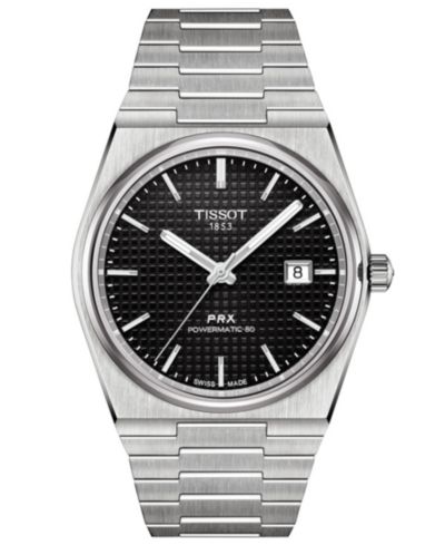 Tissot Мужские швейцарские автоматические часы PRX Powermatic 80 со стальным браслетом 40mm