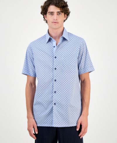 Club Room Мужская рубашка Regular-Fit Medallion-Print