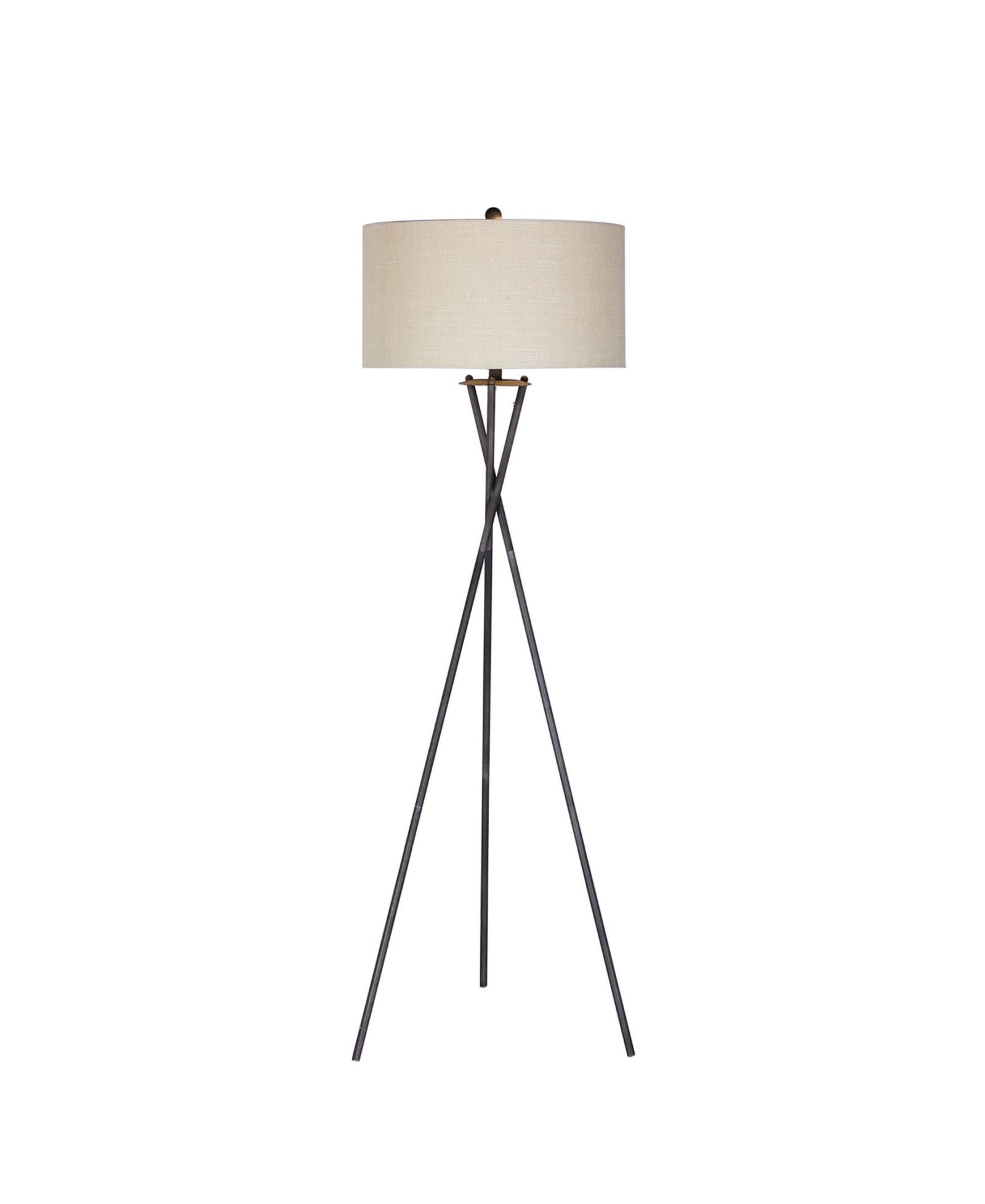 FANGIO LIGHTING Tripod Rust Floor Lamp