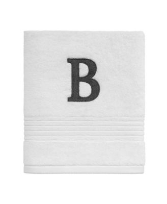 Полотенце для рук Avanti Block Monogram Initial Cotton, 16" x 30"