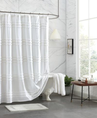 Штора для душа DKNY Chenille Stripe, 72" x 72"