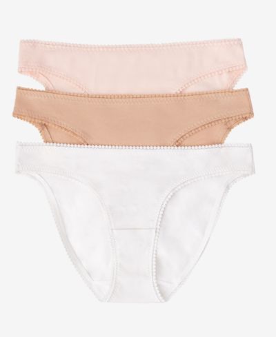 On Gossamer Women's Cotton Hip Bikini Panty, Pack of 3 1402P3