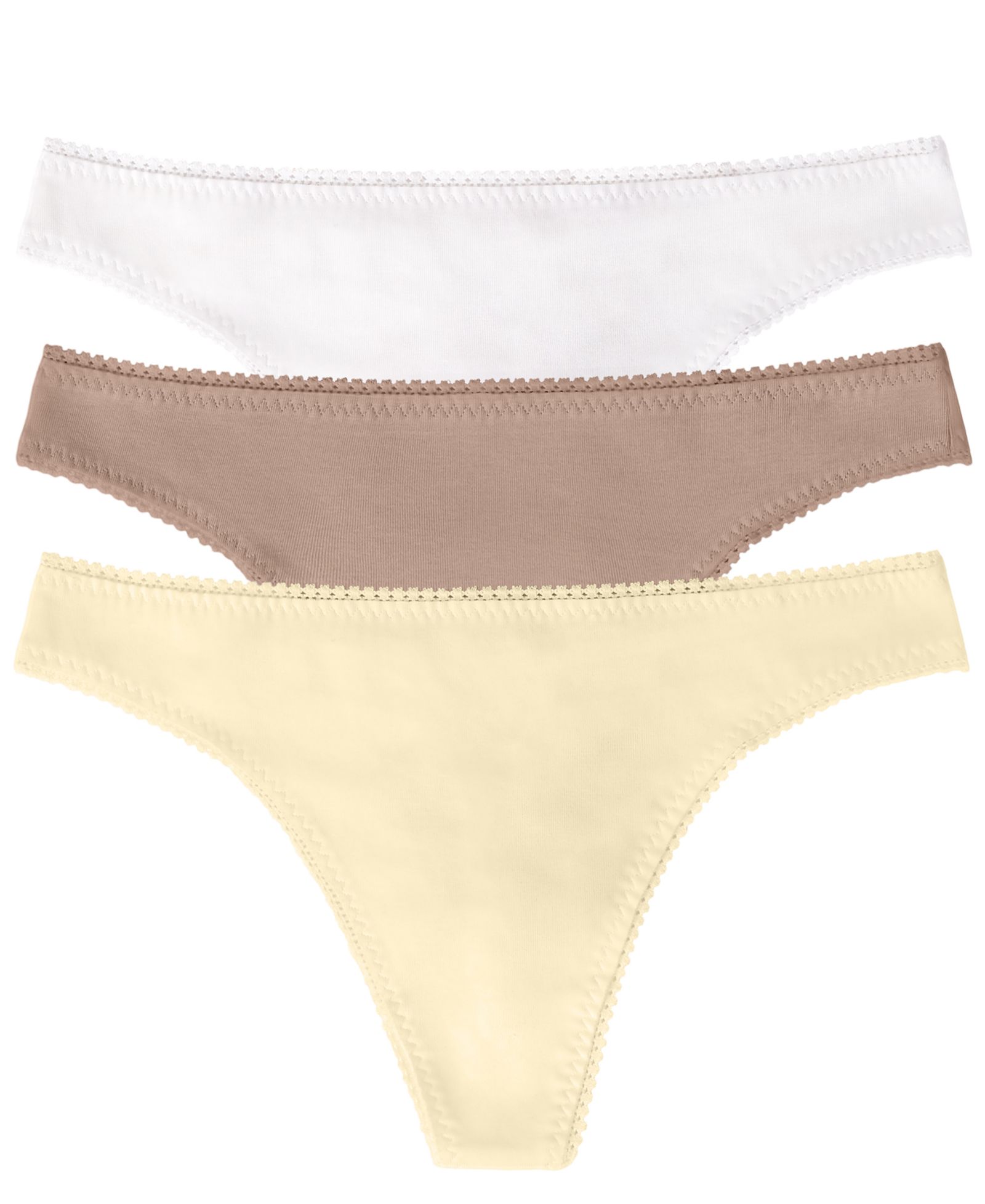 On Gossamer Women's Cotton Hip G Panty, Pack of 3 1412P3