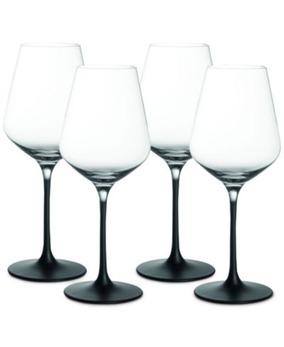 Villeroy & Boch Manufacture Rock White Wine Glasses, Set of 4