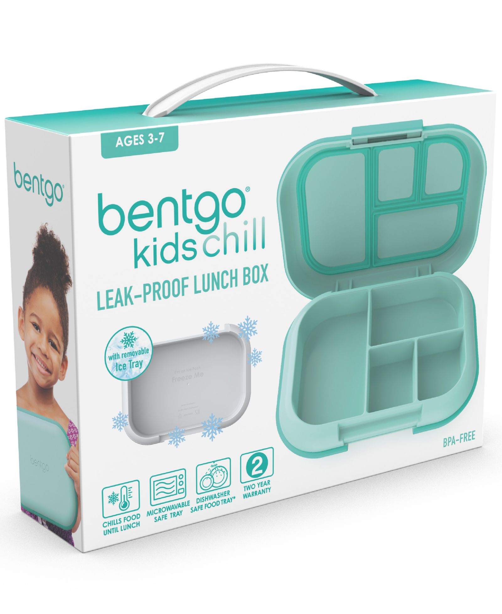 Bentgo® Kids Chill Lunch Box - Green/Navy