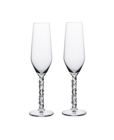 Orrefors Carat Champagne Glass Set, 2 Pieces