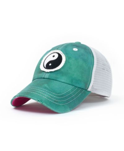 Женская кепка-тракер Zen Lady Mesh Green Yin Yang с регулируемой застежкой snap back