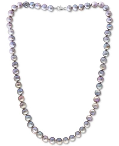 Ожерелье EFFY® с белым культивированным речным жемчугом (7 mm), 18" Statement Necklace