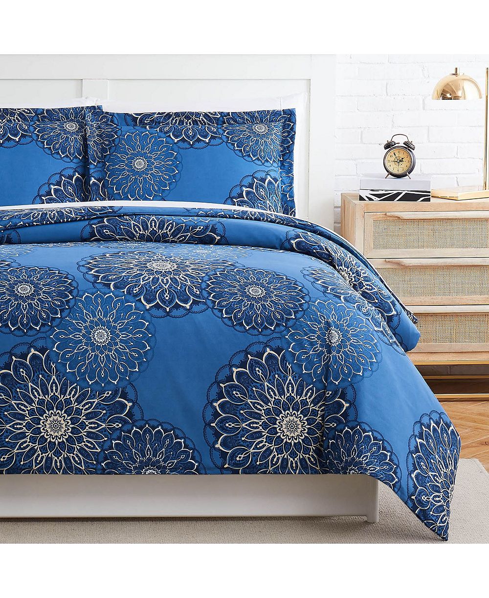Southshore Fine Linens Midnight Floral комплект из 3 пододеяльников, King/California King