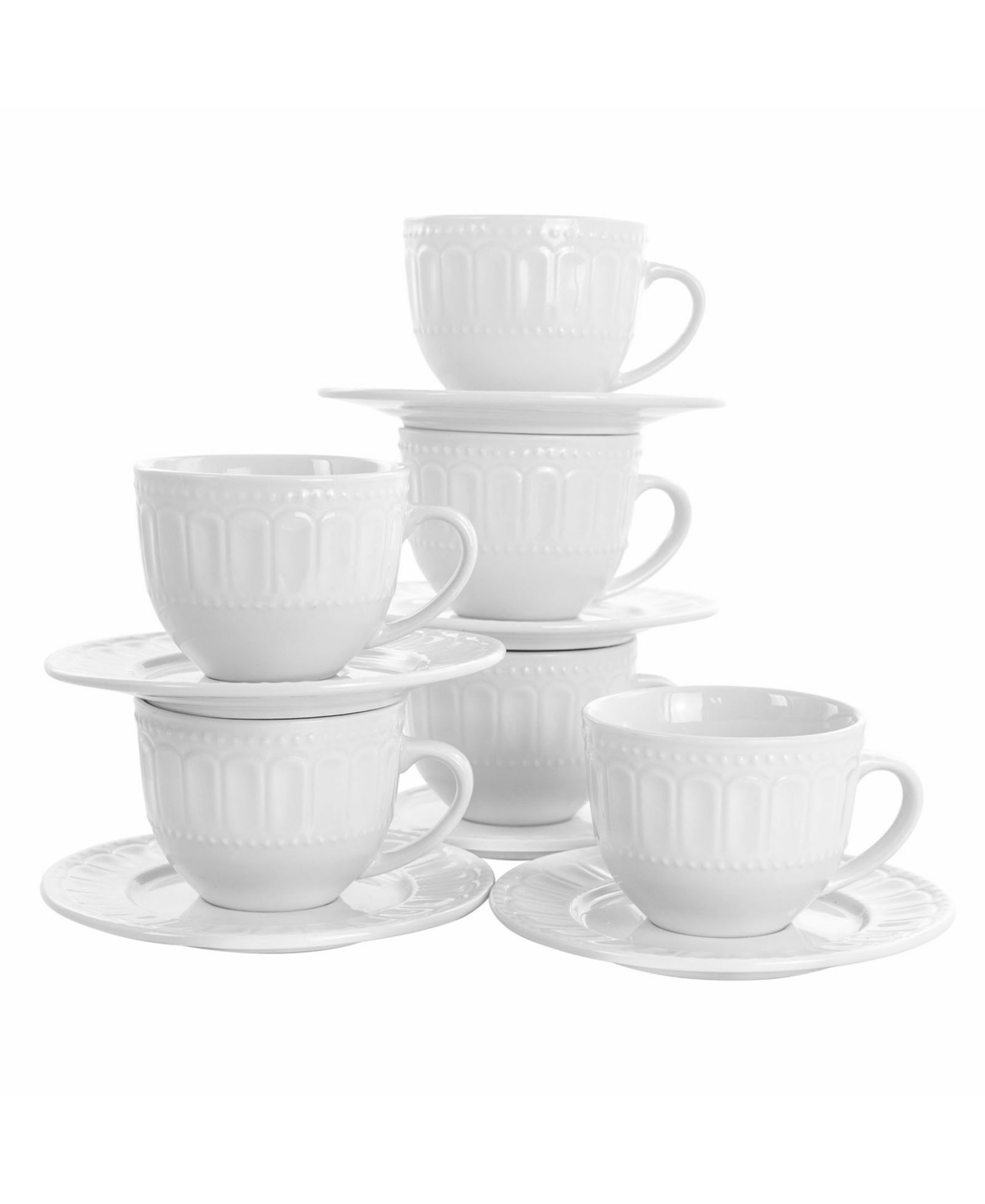 Elama Charlotte Mugs, Service for 6