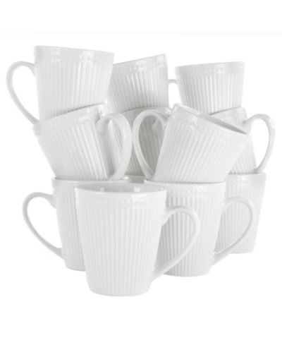 Elama Madeline Mugs, Set of 12